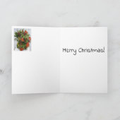 Weihnachtskarte - Flamingoblumen Karte (Innenseite)
