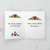 Weihnachtskarte - Flatiron Gebäude, New York City Karte (Innenseite)