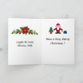 Weihnachtskarte - Florenz, Italien Karte (Innenseite)