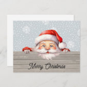 Weihnachtskarte Flüchtige Blick-a-Boo Feiertagskarte (Vorne/Hinten)