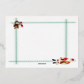 Weihnachtskarte Folien Feiertagskarte (Rückseite)