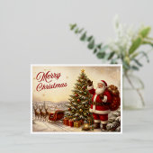 Weihnachtskarte Folien Feiertagspostkarte (Stehend vorne)