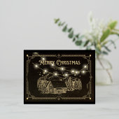 Weihnachtskarte Folien Feiertagspostkarte (Stehend vorne)