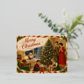 Weihnachtskarte Folien Feiertagspostkarte (Stehend vorne)