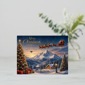 Weihnachtskarte Folien Feiertagspostkarte (Stehend vorne)