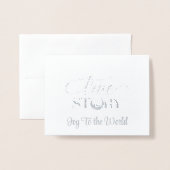 Weihnachtskarte Folienkarte (Vorderseite mit Umschlag)