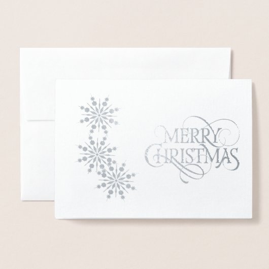 Weihnachtskarte Folienkarte (Vorderseite mit Umschlag)