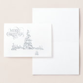 Weihnachtskarte Folienkarte (Anzeige)