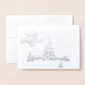 Weihnachtskarte Folienkarte (Vorderseite mit Umschlag)