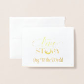 Weihnachtskarte Folienkarte (Vorderseite mit Umschlag)