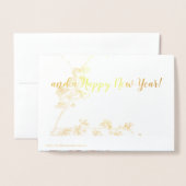 Weihnachtskarte Folienkarte (Rückseite mit Umschlag)