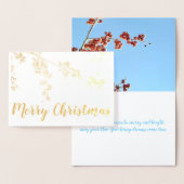 Weihnachtskarte Folienkarte (Anzeige)