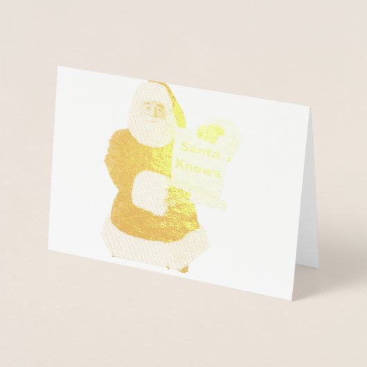 Weihnachtskarte Folienkarte (Vorderseite)