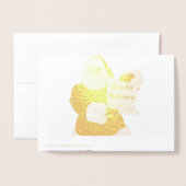 Weihnachtskarte Folienkarte (Rückseite mit Umschlag)