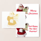 Weihnachtskarte Folienkarte (Anzeige)