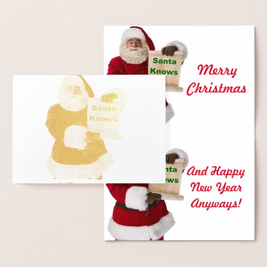 Weihnachtskarte Folienkarte (Anzeige)