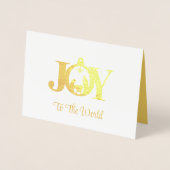 Weihnachtskarte Folienkarte (Vorderseite)