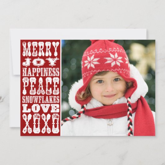 Weihnachtskarte Foto Feiertagskarte (Vorderseite)