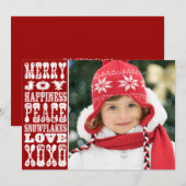 Weihnachtskarte Foto Feiertagskarte (Vorne/Hinten)
