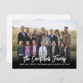 Weihnachtskarte Foto Weihnachts-Postkarte Feiertagspostkarte (Vorne/Hinten)