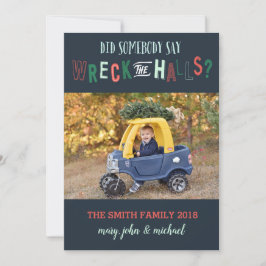 Weihnachtskarte, Fotokarte für den Urlaub, Funny Feiertagskarte