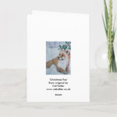 Weihnachtskarte - Fox Feiertagskarte (Rückseite)