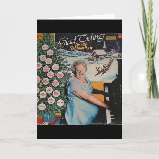 Weihnachtskarte Frau-Mills Feiertagskarte (Vorderseite)
