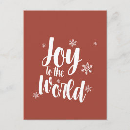Weihnachtskarte 'Freude der Welt'  Feiertagspostkarte