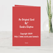 Weihnachtskarte/Freude Feiertagskarte (Rückseite)