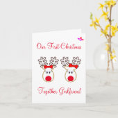 Weihnachtskarte - Freundin, Ehefrau, Frau oder ihr Karte (Gelbe Blume)