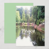 Weihnachtskarte - Frieden Feiertagskarte (Vorne/Hinten)