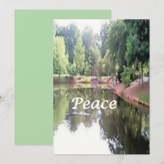 Weihnachtskarte - Frieden Feiertagskarte (Vorne/Hinten)