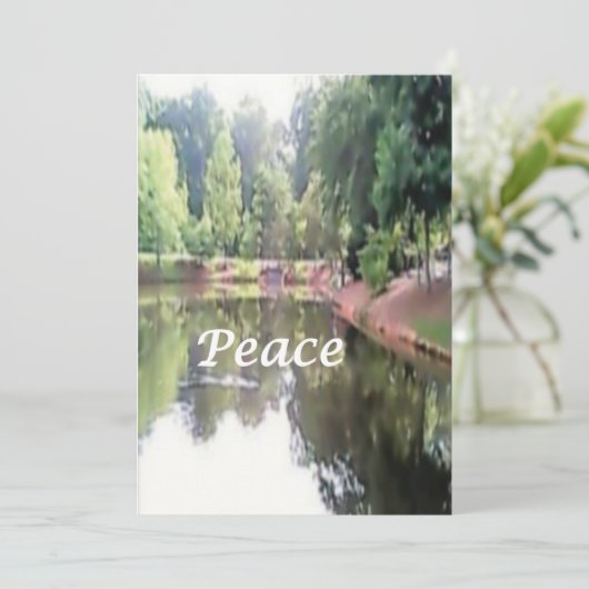 Weihnachtskarte - Frieden Feiertagskarte (Stehend Vorderseite)