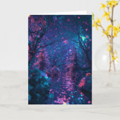 Weihnachtskarte - Frieden und Glück Karte (Gelbe Blume)