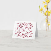 Weihnachtskarte - Friedenstruppe Karte (Gelbe Blume)