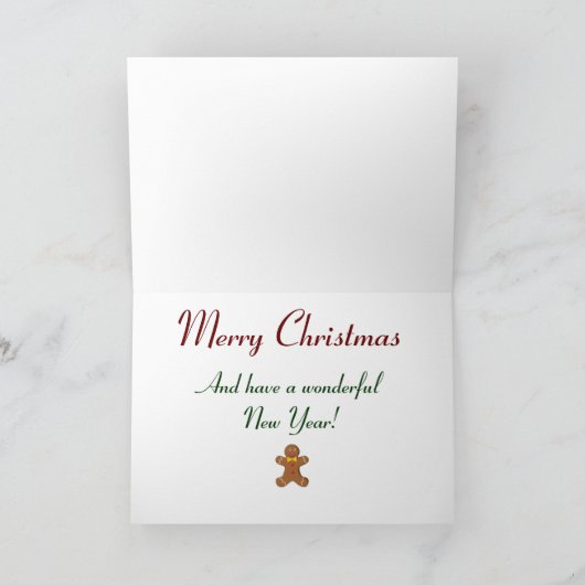 Weihnachtskarte:Frohe Weihnachten (Innenseite)