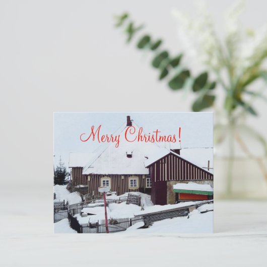 Weihnachtskarte Frohe Weihnachten (Stehend Vorderseite)