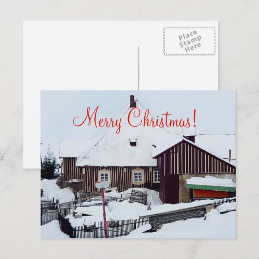 Weihnachtskarte Frohe Weihnachten (Vorne/Hinten)