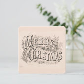 Weihnachtskarte | Frohe Weihnachtsfeier Feiertagskarte (Stehend Vorderseite)