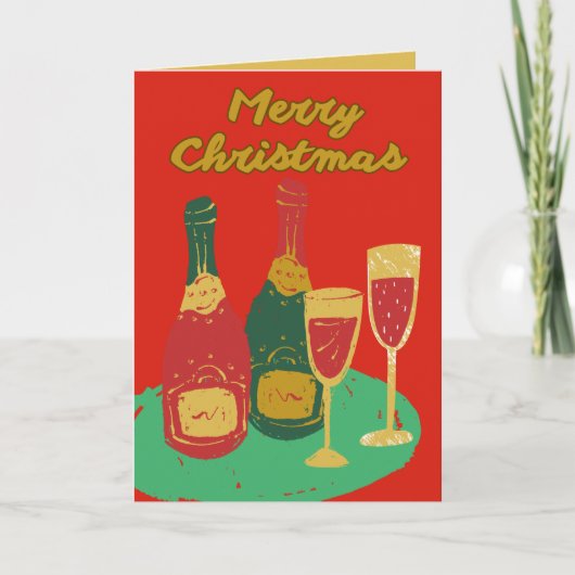 Weihnachtskarte, Frohe Weihnachtskarte Einladung (Vorderseite)