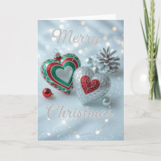Weihnachtskarte, frohe Weihnachtskarte, Feiertagskarte (Vorderseite)