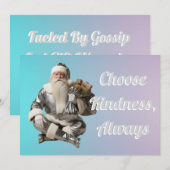 Weihnachtskarte Fröhlich Feiertagskarte (Vorne/Hinten)