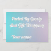 Weihnachtskarte Fröhlich Feiertagskarte (Rückseite)