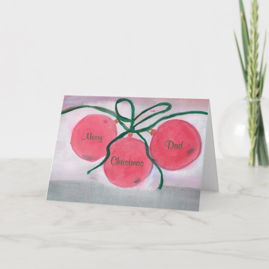 Weihnachtskarte, Fröhlichkeit, Vater, Weihnachten (Vorderseite)