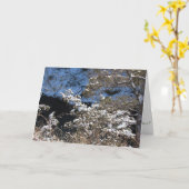 Weihnachtskarte "Frosty Pines" Karte (Gelbe Blume)