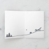 Weihnachtskarte, Fuchs und Freunde, mit Ihrem Foto Feiertagskarte (Innenseite)