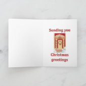 Weihnachtskarte für Airedale Feiertagskarte (Innenseite)