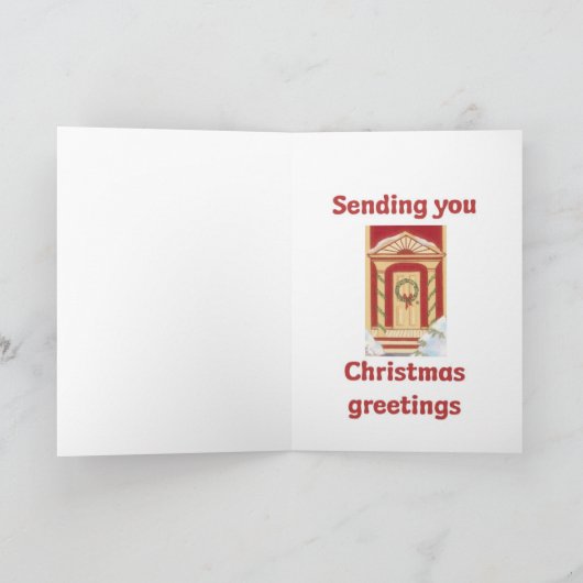 Weihnachtskarte für Airedale Feiertagskarte (Innenseite)