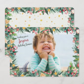 Weihnachtskarte für Aquarellen Einladung (Vorne/Hinten)