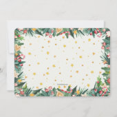 Weihnachtskarte für Aquarellen Einladung (Rückseite)